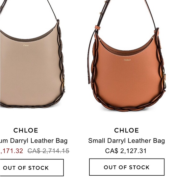 CHLOÉ Small Darryl Leather Bag - Picture 11 of 14